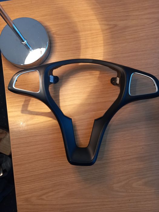 Genuine Mercedes W205 MFSW steering wheel trim, black, chrome, silver