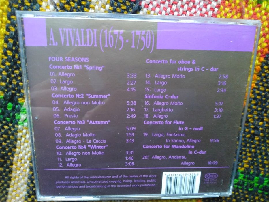 Бах, Моцарт, Вівальді, 3 CD