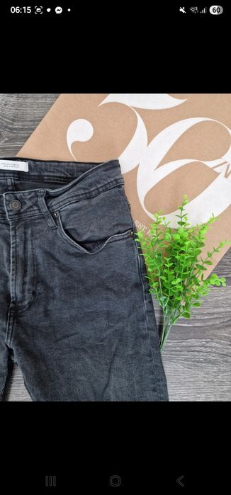 Zara czarne męskie jeansy skinny super stan