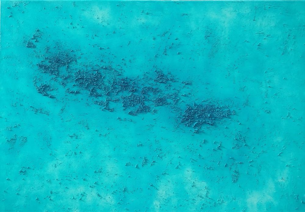 Pintura a óleo 100x70 cm - Abstract Painting by ABM