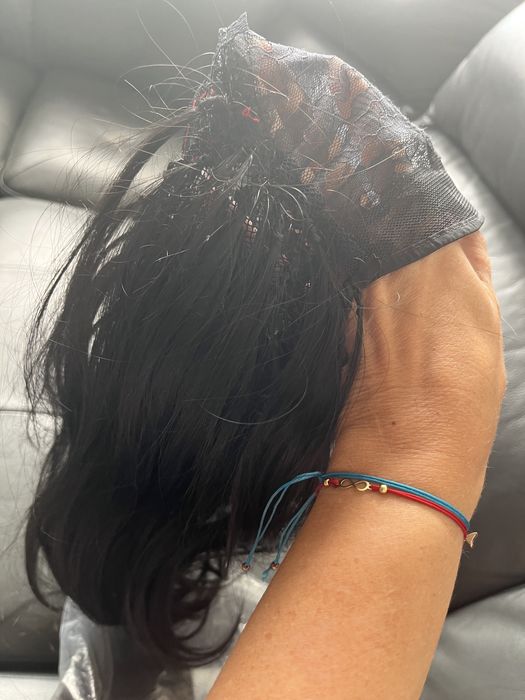 Włosy syntetyczne czarne