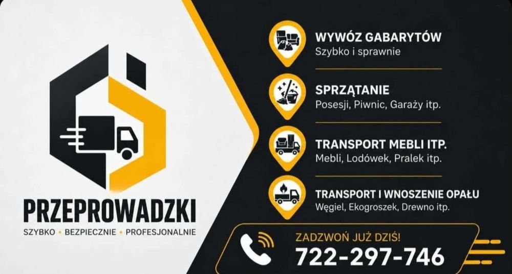 Usługi ,przeprowadzki