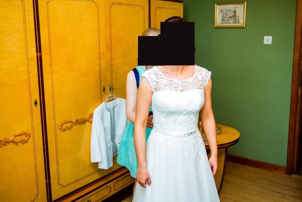 Suknia ślubna- Venus z trenem.