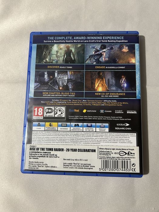 Jogo Tomb Raider para ps4