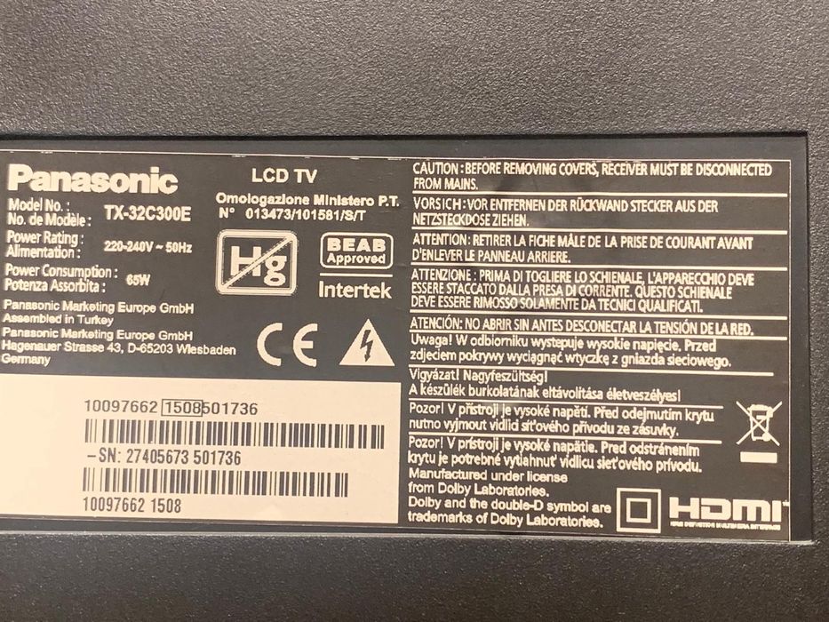 Płyta zasilająca tv Panasonic TX-32C300E