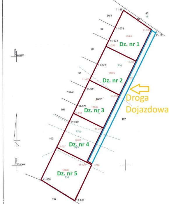 Działki, 1050 m2, Kawczyn, gm. Morawica