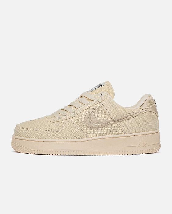 Мужские кроссовки Nike Air Force 1 Low Stussy Fossil. Размеры 40-45