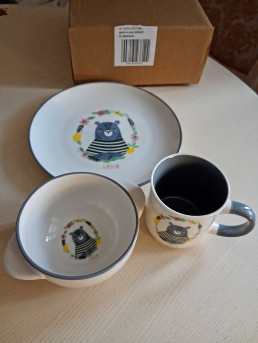 Набір дитячого посуду Польша, новий
