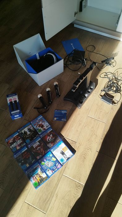 Ps4 Vr, kamera, 3x ps Move i gry