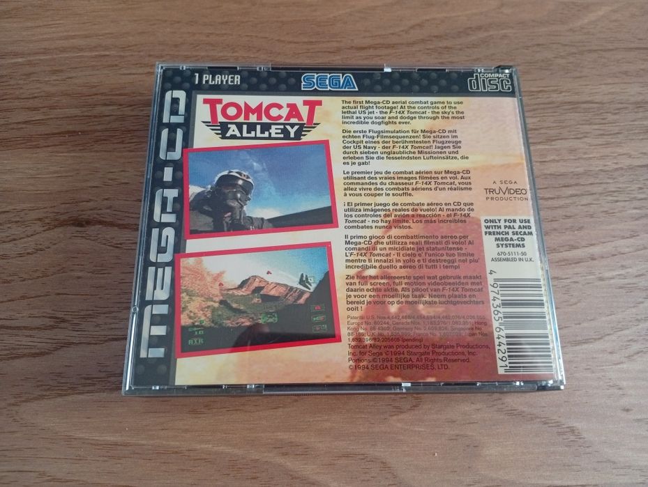 Tomcat Alley Sega Mega CD Completo
