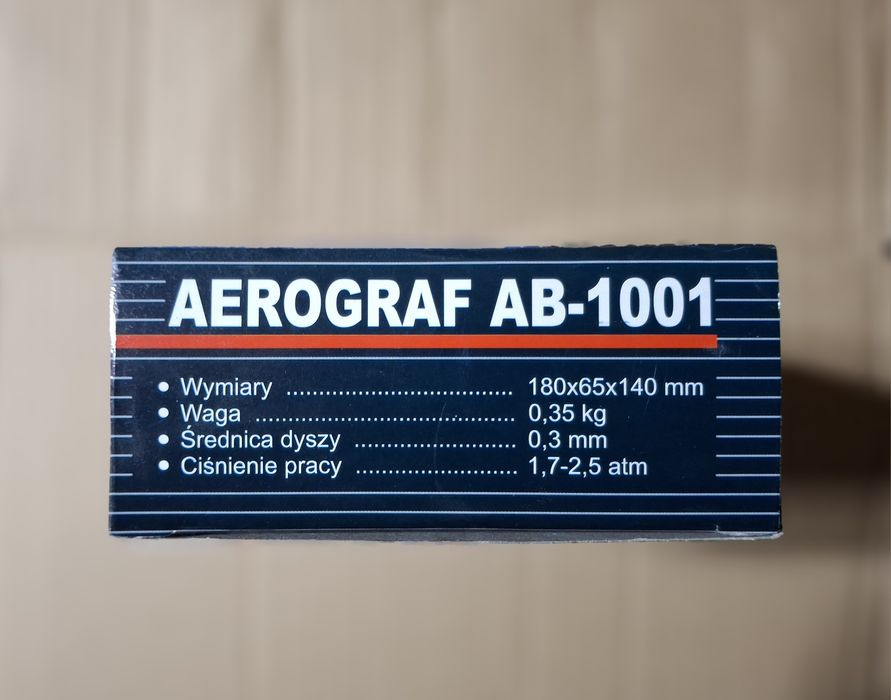 ADLER Aerograf AB-1001 Z Dyszą 0,3mm 0250.0