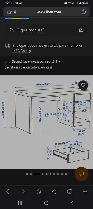 Secretária ikea.