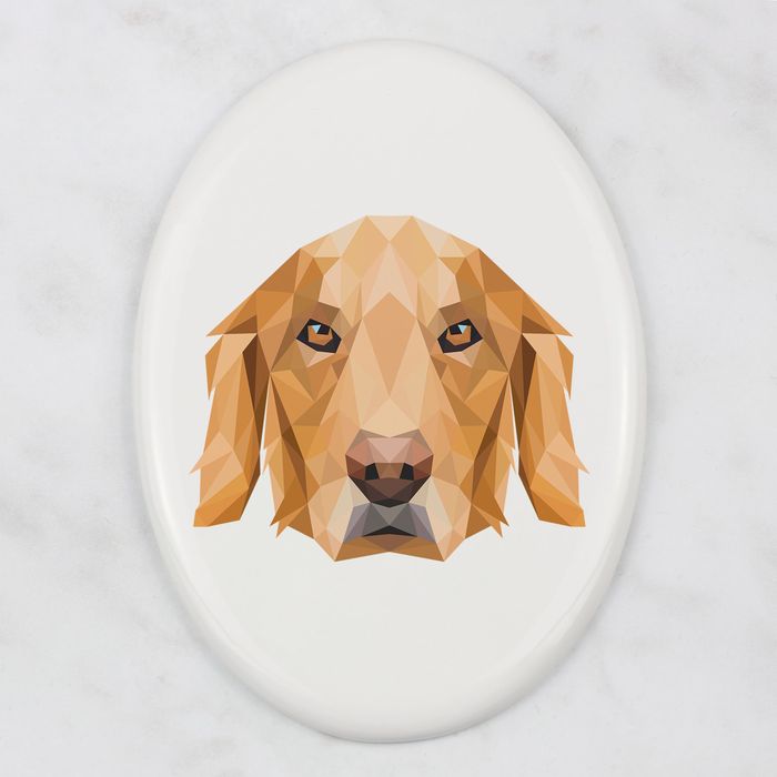 Golden Retriever płytka geometryczna Art-Dog