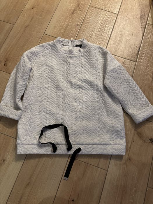 Bluza dresowa elegancka szara pikowana Reserved M