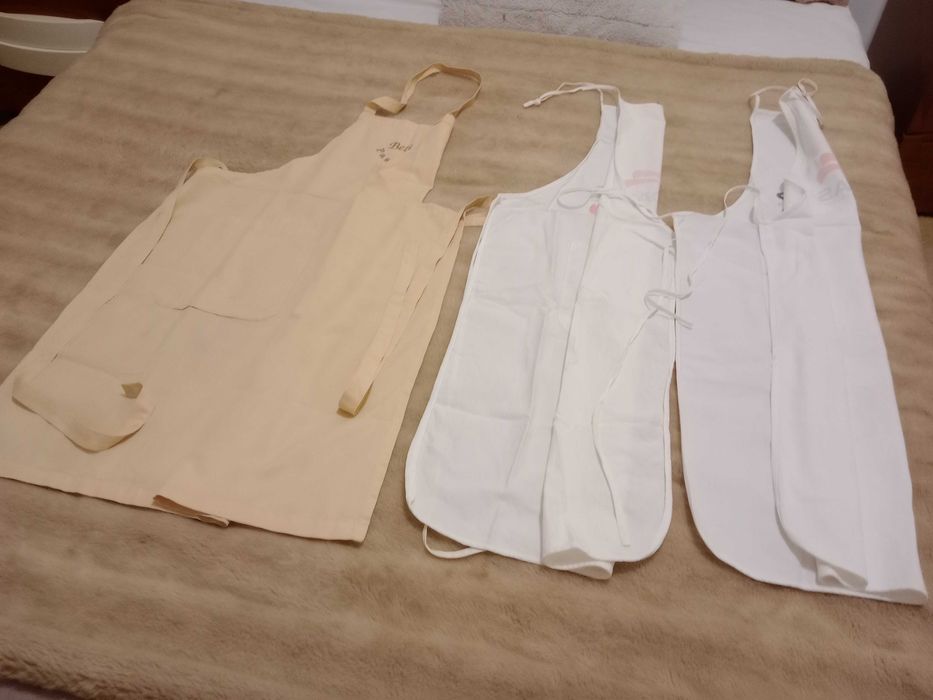 Lote  3 aventais, grandes e compridos aprox. 1 m - Ideal p/ homem