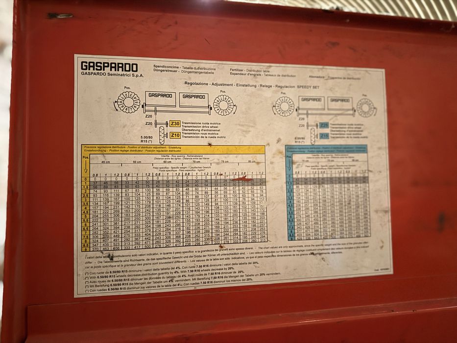 Semeador de precisão Gaspardo 4L