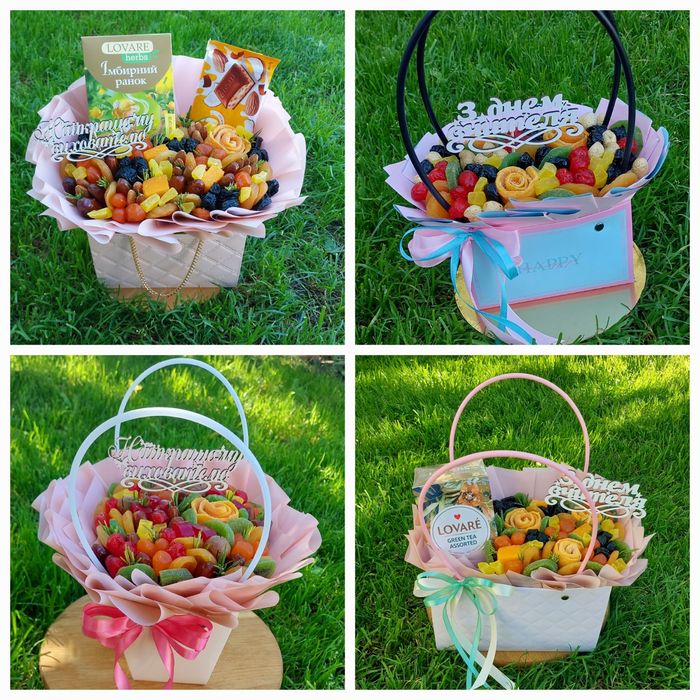 Сухофруктовий букет,композиції/букет из сухофруктов/їстівні букети