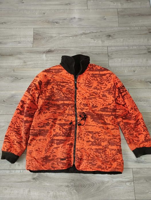 Hubertus flece sherpa kurtka myśliwska Hunting dwustronna size 58 xxl