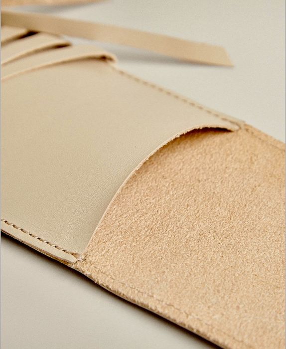 Bolsa Pincéis Pele Zara Home NOVO