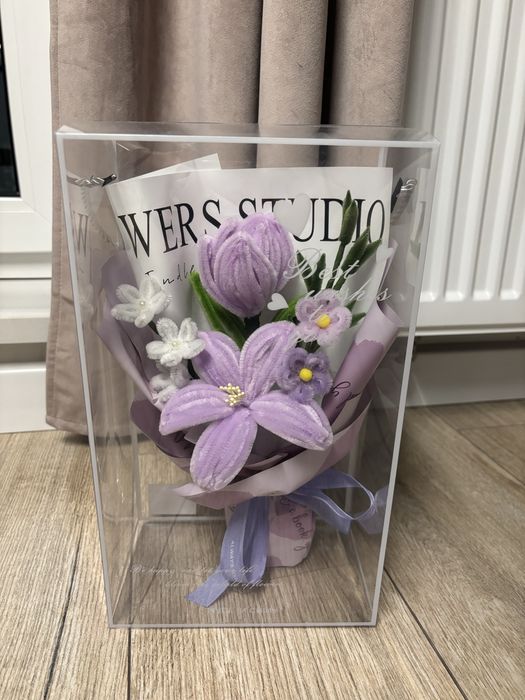 Bukiet kwiatow na prezent DIY - piekne-