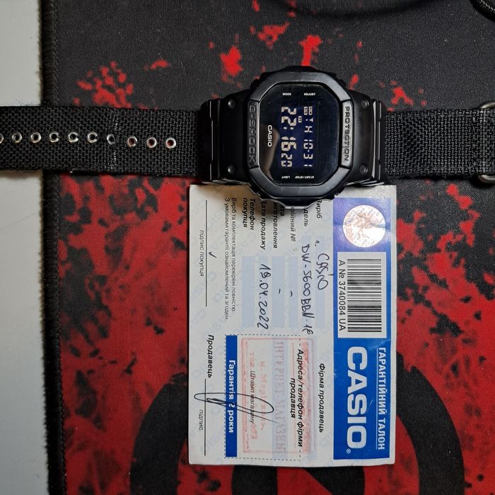 годинник Casio DW-5600BBN