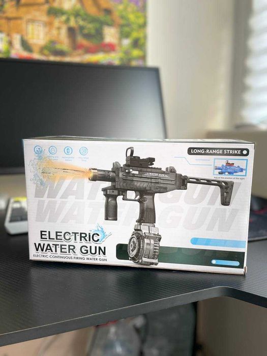 Електричний водяний автомат Water Gun: підсвічування, ефект диму, 0.8 л