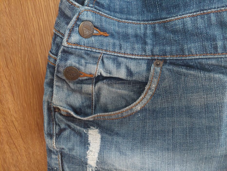 Guess ogrodniczki spodenki dżins S M 38