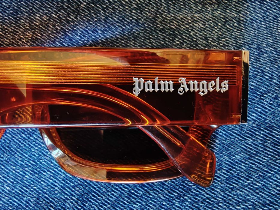 Okulary Palm Angels Auberry PERI048 2007 Pomarańczowe Oryginał Unisex