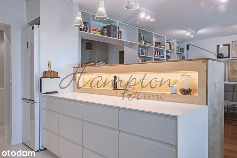 Nowoczesny apartament z dużym balkonem i recepcją