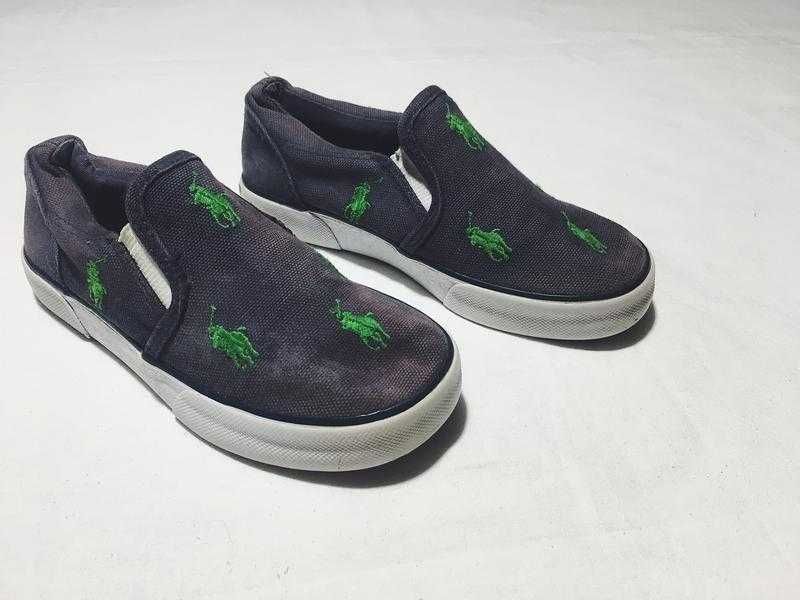 Детские слипоны (мокасины, кеды) с вышивкой Ralph Lauren