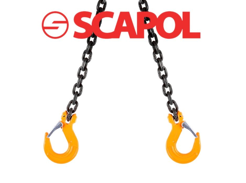 Zawiesia łańcuchowe kl. 8 / 2c / DOR 4,25 t / 6m / Hak zapadka