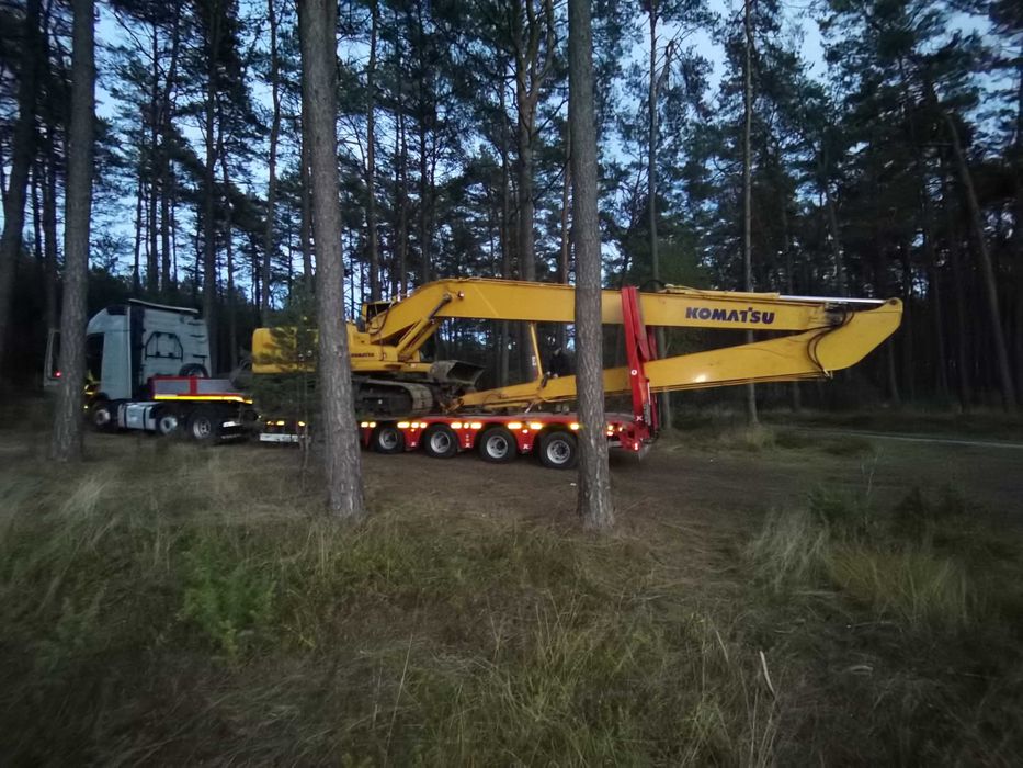 Transport Maszyn Budowlanych Rolniczych Niskopodwoziowy PL EU Tiefbett