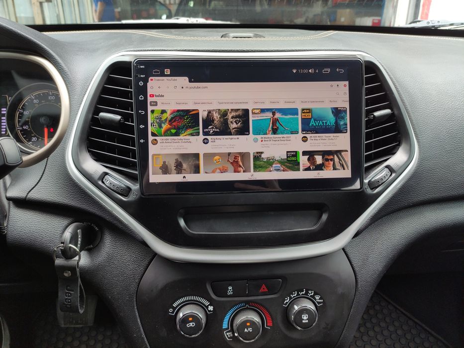 Новая магнитола для Jeep Cherokee 2014-2018 QLED c 4G 8 ядерный.