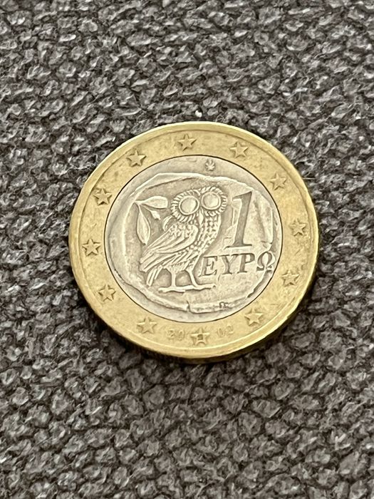 Moeda Grega de 1€ “Mocho” 2002 – Letra “S” na Estrela