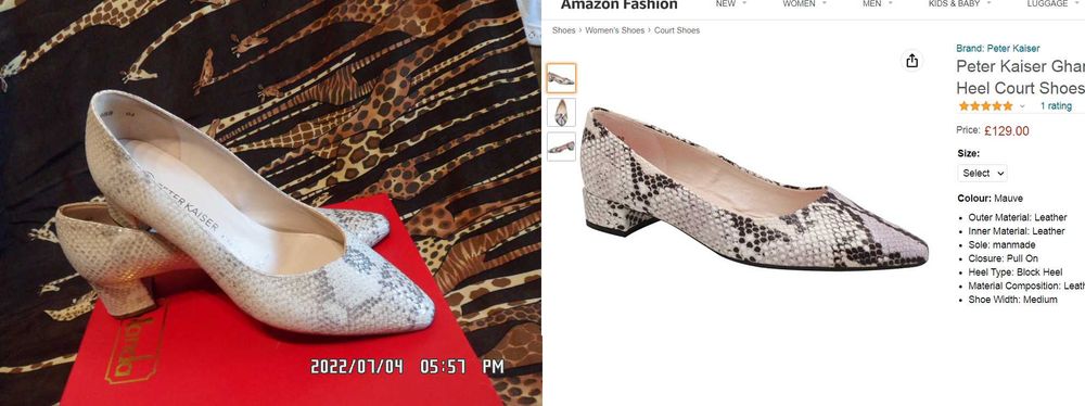 Peter Kaiser Германия Туфельки Рептилия Премиум бренда 100% Кожа