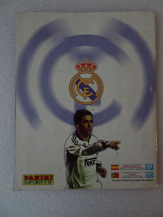Caderneta de cromos de futebol completa Real Madrid 2000/2001 Panini