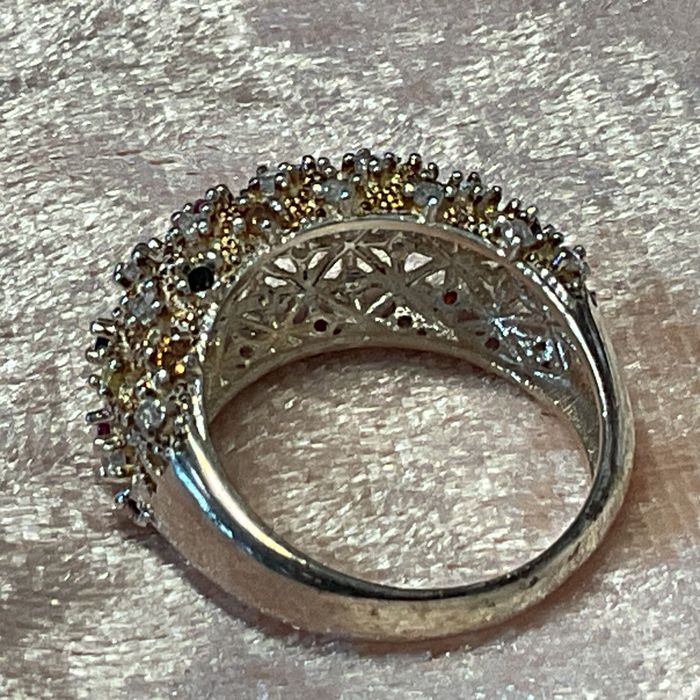 Anel senhora prata 925 medid,15,5 m