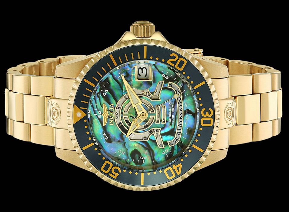 Жіночий годинник Invicta 23456 Grand Diver Abalone Automatic 38 mm.