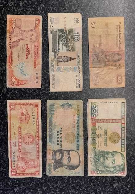 Notas internacionais troco o vende-se