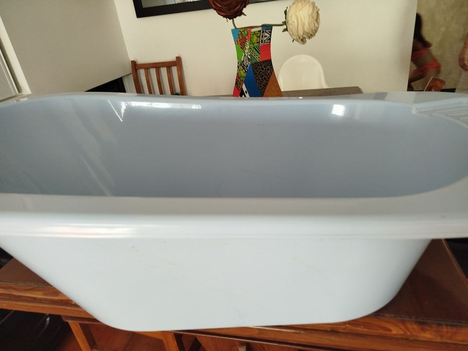 Banheira bebê em azul