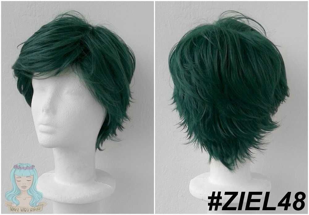 Midoriya zielona nastroszona krótka peruka Boku no hero Academia bnha