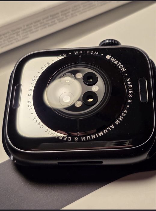 Apple Watch 9 Cellular, gwarancja Apple, 100% baterii.