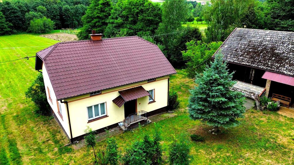 Siedlisko z domem i lasem, 3,10ha, Szerzyny, powiat tarnowski