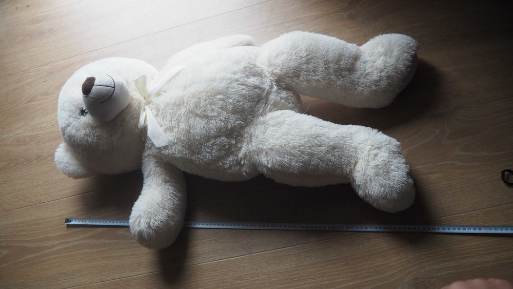 Maskotka duży biały Miś 85 cm