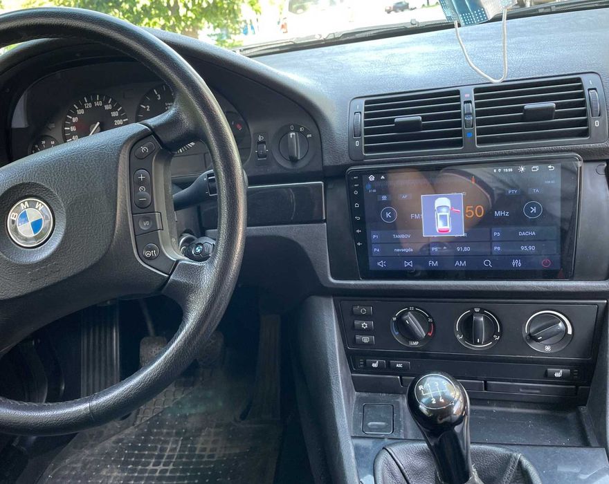 (NOVO) Rádio 2DIN BMW E39 • X5 • [4+32GB] • Android GPS • 520 E53 530
