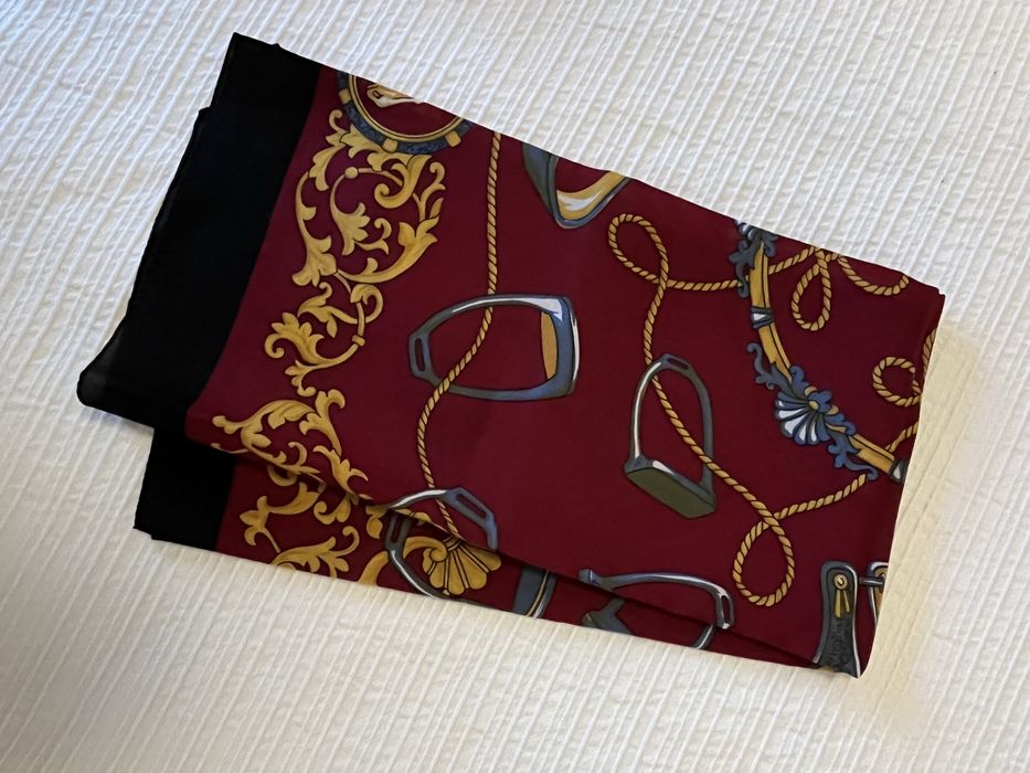 Conjunto de echarpes lenços vintage