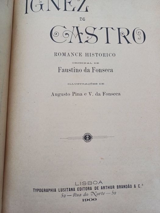 Quatro volumes de ignez de Castro