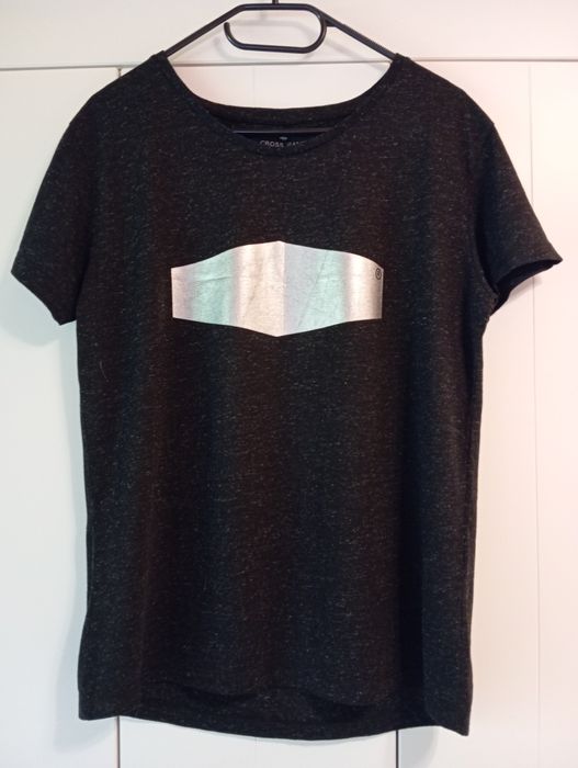 Czarny T-shirt Cross Jeans L