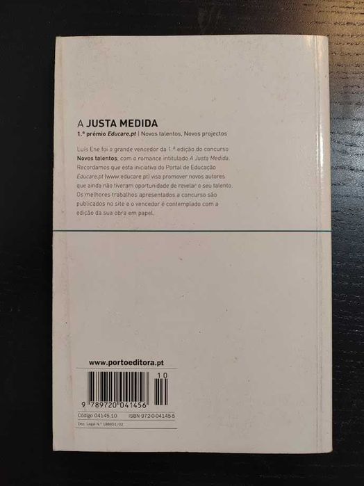 (Env. Incluído) A justa medida de Luís Ene
