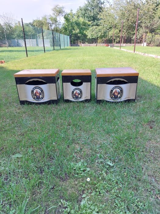 Siedziska ze skrzynek